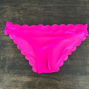 Scalloped Pink Bikini bottom